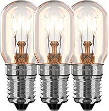 15W E14 Fridge Light Bulb -20°C Tolerant Glass 230V Pygmy SES (Pack of 3) Incandescent Bulbs 2700K Warm White | Suitable for Fridges or Freezers | Small Edison Screw Base