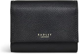 Radley London Alba Place Medium Flapover Purse for Women, in Goose Grey Grained Leather, with 7 Card Slots