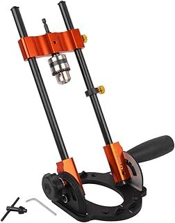 O'SKOOL Multi-Angle Drill Guide for Cordless Drills, Adjustable from 0 to 60 Degrees for Flat and Round Workpieces
