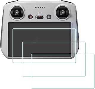 Screen Protector for DJI Mini 4 Pro / 3 Pro (DJI RC/RC 2 RC2) Monitor Remote Controller Tempered Glass 0.3mm 9H Hardness Accessory Anti-Scrach Anti-Bubble [3 Pack]