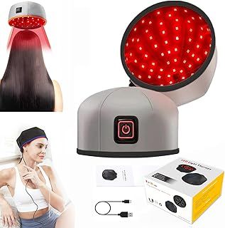 Red Light Therapy For Hair Growth,Red Light Hair Growth System,FDA Cleared For Hair Loss In Men & Women,Advanced Hair Regrowth System,Red Light Therapy Cap. (silver)
