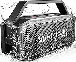 W-KING Portable Speakers Bluetooth Wireless Loud, 100W Max Waterproof Outdoor Bluetooth Speaker Big Party Large Boombox Subwoofer*2, 60W Exlarge All-Round Bass Passive Radiator/40H/PowerBank/TF/AUX/EQ