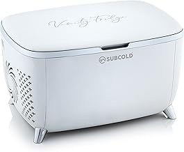Vanity6 Luxury Mini Fridge | 6 Litre Beauty Fridge | AC & Exclusive USB Power Options | Portable Bedroom Mini Cooler for Skincare, Makeup & Cosmetics (White)