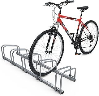 VOUNOT 5 Bike Stand Floor or Wall mounted bike rack for garage Bicycle Parking rack Cycle Storage Locking Stand
