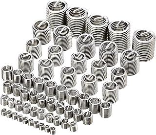 Thread Repair Insert Kit, 60pcs Stainless Steel Thread Repair Insert Kit M3 M4 M5 M6 M8 M10 M12 Helicoil Type