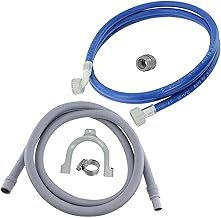 SPARES2GO Water Fill Pipe & Drain Hose Extension Kit Compatible with Samsung Washing Machine (2.5M)