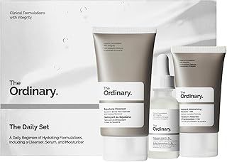 The Daily Set.Three Hydrating Formulas. Squalane cleanser(50ml)&The Ordinary Hyaluronic Acid 2% + B5 face serum (30ML)&Natural Moisturizing factors+HA (30ml) Skincare