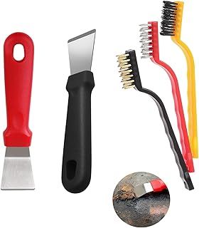 2Pcs Super Scraper, 3 Cleaning Brushes, Plastic Oven Scraper, Scraper Tool, Oven Scraper Tool Non Scratch, Super Scrapper, Scraper, Super Scraper Non Scratch, Stainless Steel Multi-Kitchen Scraper