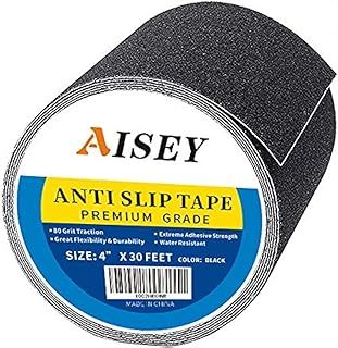 10cm*9.2m Anti Slip Tape Grip Traction Outdoor Stair Treads, Non Skid Safety Tape for Stairs, Steps, Floors, Ramps, Skateboard Black