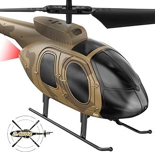 VATOS Remote Control Helicopter for Kids, Camouflage RC Helicopter, 2.4GHz Radio Controlled Helicopter with Gyro 3 Channel Indoor Toy, One-Key Take-Off, Gift for Boys Adults