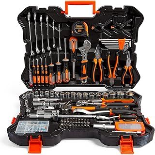 VonHaus Socket & Tool Set, 256 Piece Tool Set with Socket Set, in Heavy Duty Storage Case, Everything You Need for DIY, Workshop & Garage, Spanners, Pliers, Screwdrivers & Grips