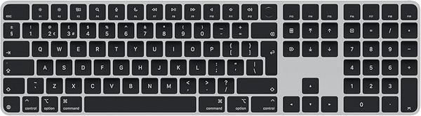 Apple Magic Keyboard with Touch ID and Numeric Keypad for Mac models with Apple silicon - British English - Black Keys ​​​​​​​