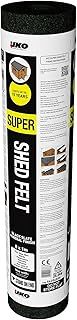 IKO Super Shed Felt | Black 8m x 1m | Garden Roofing Felt Bitumen Roof Sheet