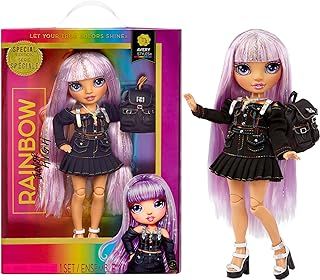 Rainbow High Special Edition - AVERY STYLES - 9''/22.86cm Rainbow Shimmer Hair Posable Fashion Doll with Accessories and Open/Close Soft Backpack - Great Toy Gift for Kids Ages 4-12