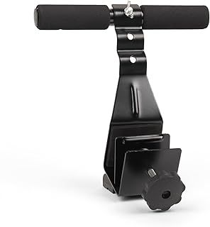 Phoenix Fitness RY848 Unisex Door Sit-Up Bar - Doorway Sports Crunch Bar for Abdominal Exercises Adjustable Levels and Padded Ankle Bar, Black, M