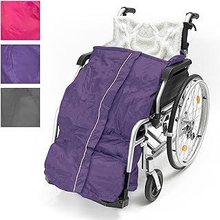 Mobility Smart Luxury Wheelchair Cosy with Inside Pocket & Easy Zip - Small - Purple | Adult 100% Waterproof Weather Proof Fleece Lined Warm Comfort Blanket Leg Cover Zipped
