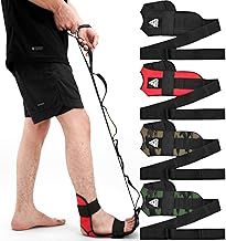 RDX Yoga Stretching Strap, Ankle Ligament Stretcher Belt with Loops Ligament Stretch Band, Fitness leg stretcher for Plantar Fasciitis, Foot Stretch Assist for Hamstring, Flexibility Exercise