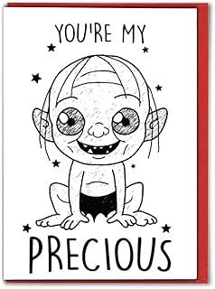 Funny Birthday Card For Her Him Anniversary Love Film Lover Quirky Humour Husband Wife Partner Boyfriend Girlfriend - You're My Precious Gollum Lord of The Rings C400