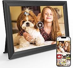 10.1-inch WiFi Digital Photo Frame Built in 32GB Memory, 128GB Memory Card Expansion Support, 1280x800 IPS Touch Screen, Auto Rotate, Share Photos Videos Instantly with the Frameo App