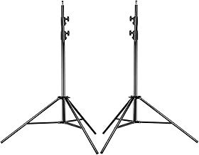 NEEWER PRO 9feet/260cm Spring Loaded Heavy Duty Photography Photo Studio Light Stands with 1/4" Screw & 5/8 Stud for Video, Portrait and Photography Lighting (2 Packs)