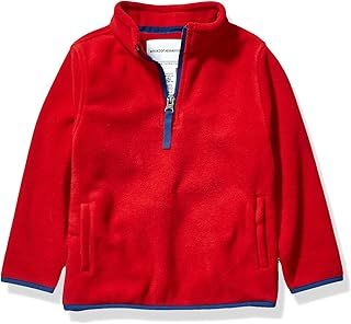 Amazon Essentials Boys and Toddlers' Polar Fleece Quarter-Zip Pullover Jacket