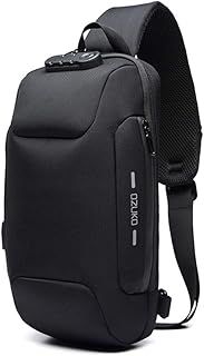 Sling Cross Body Backpack, USB Anti-Theft Men's Chest Bag Casual Shoulder Bag