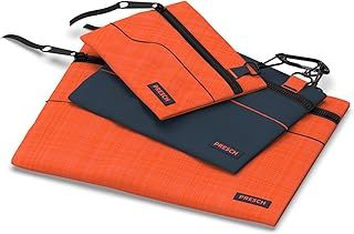 Presch tool case, empty, set of 3, screw case with carabiner for small items such as nails, nuts and bolts.