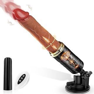 Sex Toys Wild Thrusting Dildo Vibrator with 7 Vibrating & 7 Thrusting, Realistic Vibrators Sex Machine Toy with Strong Suction Cup, Remote Control Vibrator G Spot Anal Men Women Couples 2.0