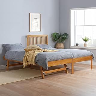 happybeds Wooden Guest Bed, Buxton Pine Wooden Guest Bed, Single