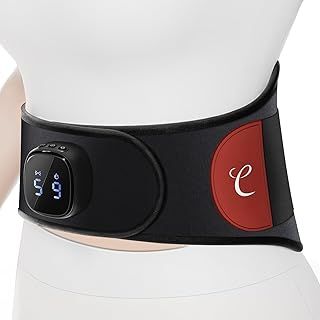 Cordless Heated Back Massager with 9 Heat Levels, 5 Vibration Modes, APP Control, Rechargeable Back Heat Pad for Lower Back Pain, Period Cramp, Fibromyalgia, Portable Heating Waist Wrap Belt