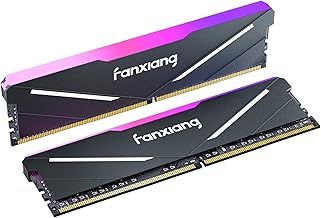 fanxiang RGB DDR4 RAM 32GB (2x16GB) 3200MHz CL16 V1.35, Overclocking Desktop Gaming Memory, Intel XMP 2.0 & AMD Expo Compatible - Black