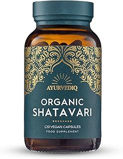Ayurvediq Wellness Organic Shatavari Capsules 120, 400mg – Natural Pure Shatavari Powder for Breast Milk, Hormone Balance for Women – Soil Association Certified - Vegan Ayurveda Products