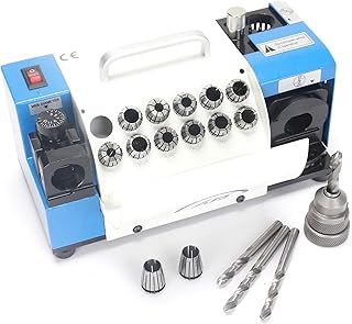 Drill Bits Sharpener, MR-13A Drill bit Grinding Machine 3-15mm, 95° to 135° Point Angle Adjustable Drill Bit Re-Sharpener, Portable Bits Sharpening Machine with 13 Collets