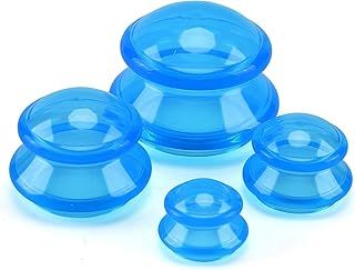 Silicone Cupping Therapy Set, Professional Studio and Home Cupping Set Massage Therapy Cup, Chinese Massage Cups for Cellulite Reduction Cupping Kit,Muscle and Joint Pain Myofascial Cuppings Massager