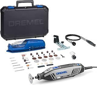 Dremel 4250 Rotary Tool 175 W, Multitool Kit with 3 Attachments 45 Accessories, 175W Motor with Electronic Feedback, Variable Speed 5.000-35.000 RPM