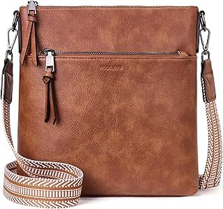 Trendy Crossbody Bag for Women,Lightweight Medium Crossbody Purse Soft Leather Women's Shoulder Handbags with Adjustable Wide Strap
