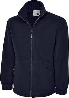 Monogram Adult Men's Large Sizes Blue XXL Polyester Solid Long Sleeve Hip-Length T-Back Trench Coat with 2 Pockets