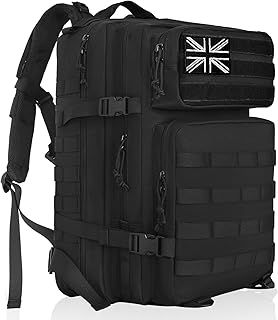 BQKOZFIN Military Tactical Backpack, Large Capacity Army Assault Molle Rucksack Daypack for Men & Women for Outdoor Sports/Camping/Hiking/Trekking
