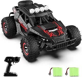Remote Control Car 2.4Ghz RC Car for Kids 2 Rechargeable Batteries 70 mins Play Time, 25 Km/h Monster Truck 1:16 Off-road All-terrains Hobby Racing Car Professional Gift for Boys