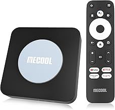 MECOOL KM2 Plus Smart Box Android TV 11 Streaming Media Player, 4K Ultra HD Streaming Device con Ggle Voice Assistant, Netflix Prime Video integrado, WiFi 5 con Bluetooth 5.0