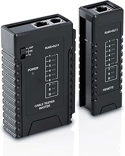 CSL Network Cable Tester - RJ45 RJ11 Patch Cable Tester - LAN Ethernet Line Tool