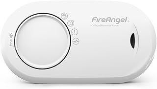 FireAngel Carbon Monoxide Detector 10-Year Life Sealed Battery - FA3820 Carbon Monoxide Alarm for Home and Holiday - Portable CO Alarm - Travel Carbon Monoxide Detector and Monitor - White
