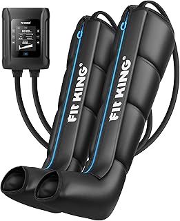 FIT KING Cordless Leg Massagers for Pain and Circulation, Compression Boots Portable Recovery System Post-Workout Relaxation Fast Recovery for Athletes(Medium)