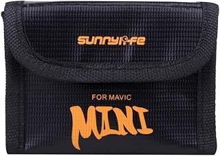 Hensych LiPo Safe Bag Heat Resistance Explosion Proof Radiation Protection Case for Mavic Mini/Mavic Mini 2/Mini SE,Safe Storage Bag Fireproof Protective Box(for 3pcs batteries)