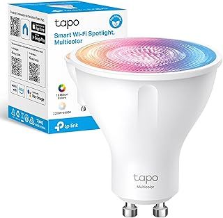 Tapo L630 GU10 Lamp Base LED Smart Bulb, WiF Spotlight, 3.7 W, Multicolour, 350 High Lumen & Dimmable, White Tunable, Remote Control, Voice Control with Alexa & Google, Easy Setup and Use