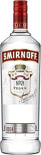 Smirnoff No. 21 Vodka | 37.5% vol | 1L | Triple Distilled & 10 x Filtered | Premium Vodka Made in Great Britain | Smooth with a Hint of Sweetness & Pepper | Vodka 1ltr