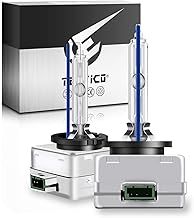 TECTICO D3S Xenon Bulbs 35W 8000K Cool Blue +300% Ultra Bright Bi HID Conversion Kit Xenarc Headlight Upgrade Bulb, 2 Lamps