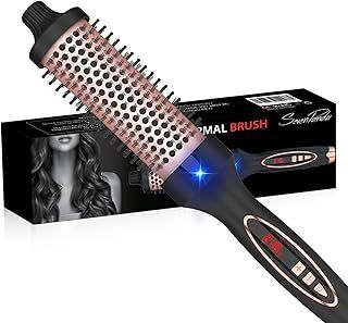 SevenPanda 38mm Thermal Round Brush - Dual Voltage, Negative Ion & Ceramic Tourmaline for Blowout Look