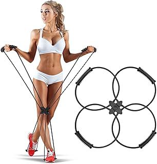 Pilates Reformer Kit - Resistance Tubes Set with Handles, Portable Pilates Reformer Bands, Fitness Accessories for Women Man, Portable Home Workout Solution, Home Gym Resistance Band Equipment