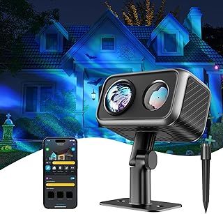 Govee Outdoor Projector, Laser and Aurora Light Projector, Three-Color Motion Laser, Galaxy Light with 16 RGB Patterns, 50 Festive and Daily Scene Modes, Works with Alexa, Google Assistant, Matter